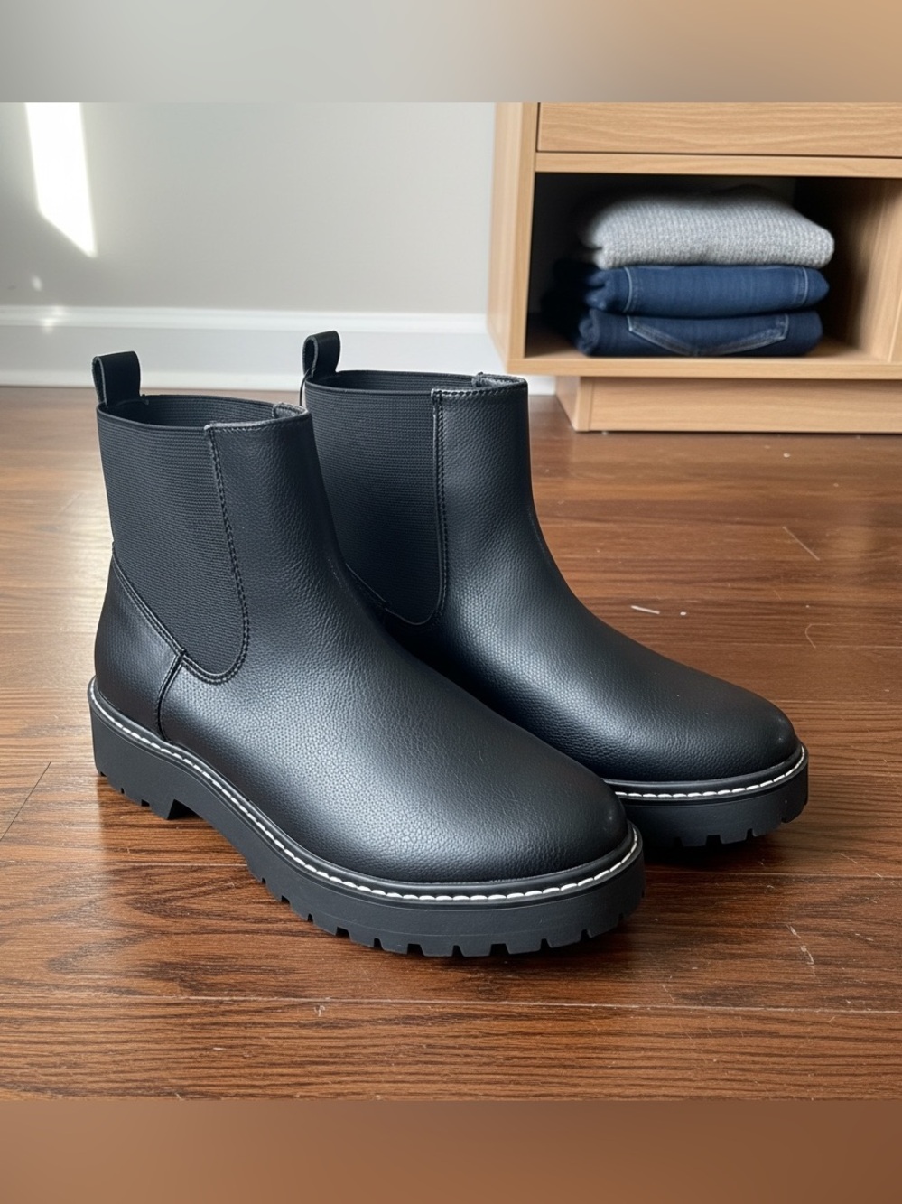 Dolce Vita Lobera Black Chelsea Ankle Boots